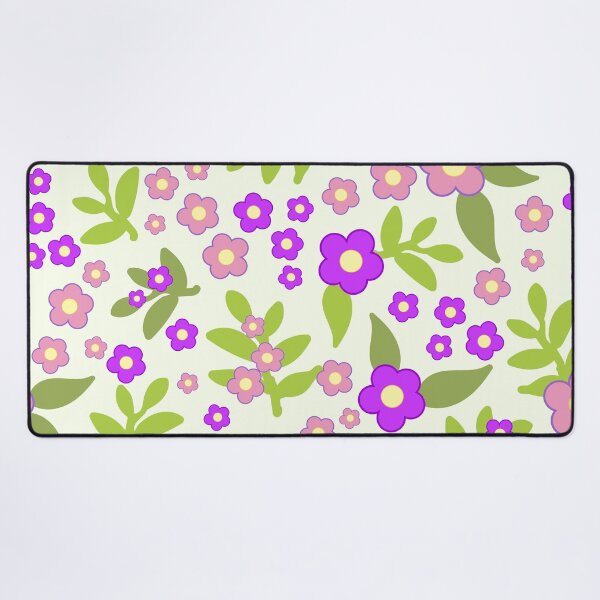 Item preview, Stylish retro pattern with pink flowers designed and sold by DigitalMagShop.