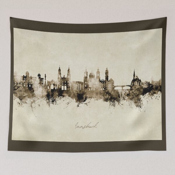 Item preview, Innsbruck Austria Skyline designed and sold by ArtPrints.