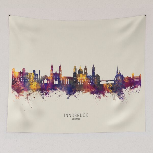 Item preview, Innsbruck Austria Skyline designed and sold by ArtPrints.