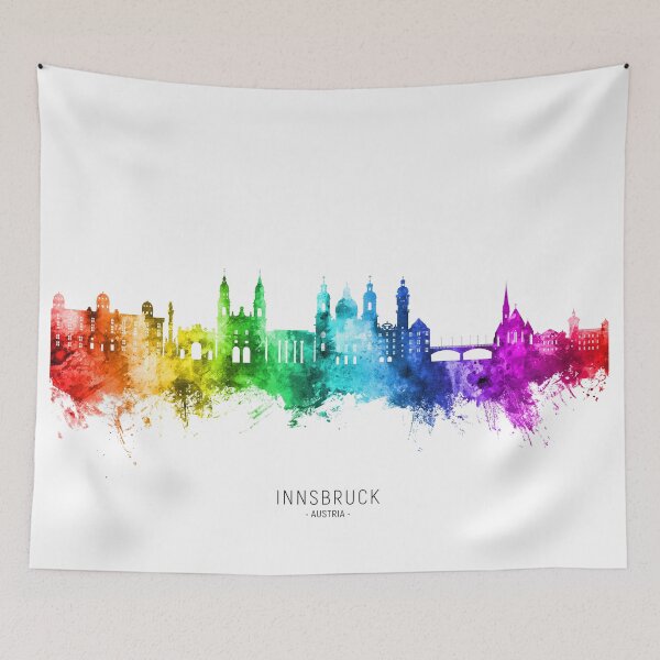 Item preview, Innsbruck Austria Skyline designed and sold by ArtPrints.