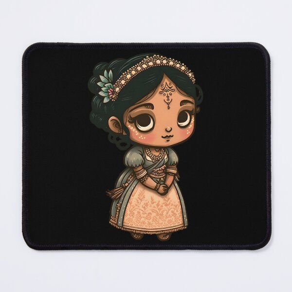 Item preview, Kawaii - Cute Indian Girl designed and sold by Kampendesigns.