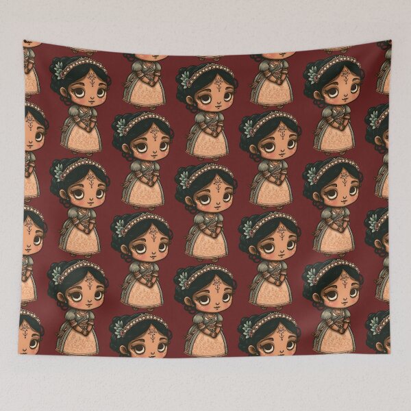 Item preview, Kawaii - Cute Indian Girl designed and sold by Kampendesigns.