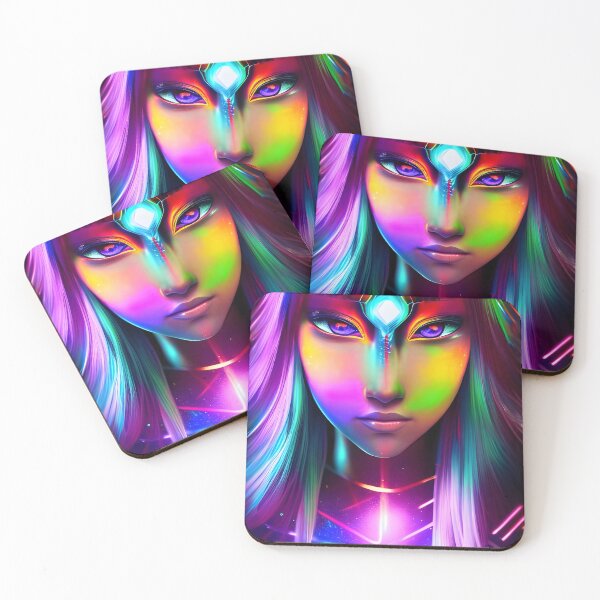 Item preview, Sparkling Laser Space Girl - Hologram Style designed and sold by Dalive.
