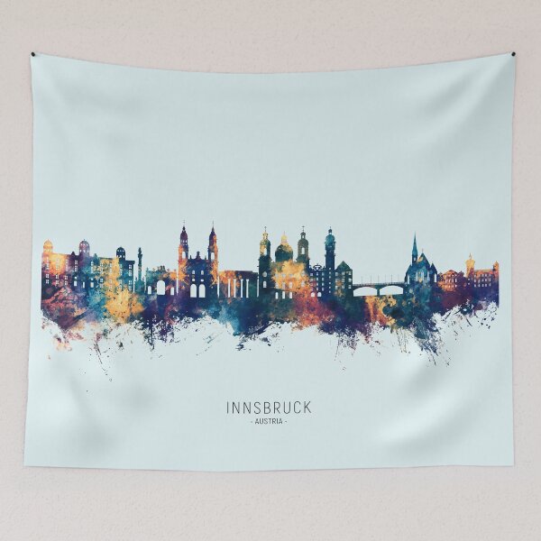 Item preview, Innsbruck Austria Skyline designed and sold by ArtPrints.