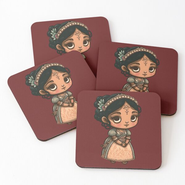 Item preview, Kawaii - Cute Indian Girl designed and sold by Kampendesigns.