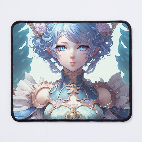 Item preview, "A Glimpse into the Magical World of a Fantasy Elf Bishop in a Pastel Blue Dress" designed and sold by PJGartui.