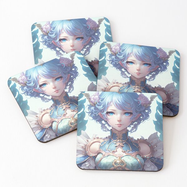 Item preview, "A Glimpse into the Magical World of a Fantasy Elf Bishop in a Pastel Blue Dress" designed and sold by PJGartui.