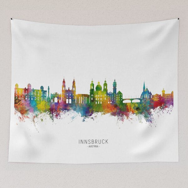 Item preview, Innsbruck Austria Skyline designed and sold by ArtPrints.