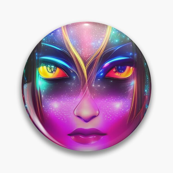 Item preview, Psychedelic Space Avatar Girl - Hologram Style designed and sold by Dalive.