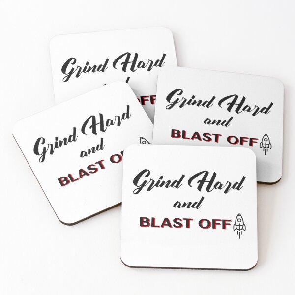 Item preview, Grind Hard and Blast Off designed and sold by inspirethegiant.