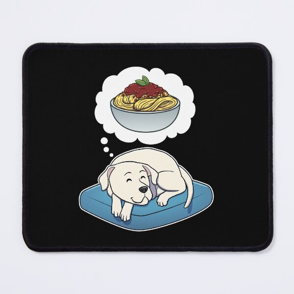 Item preview, Dogo Argentino dreaming about Spaghetti Bolognese designed and sold by DoggieDelights.