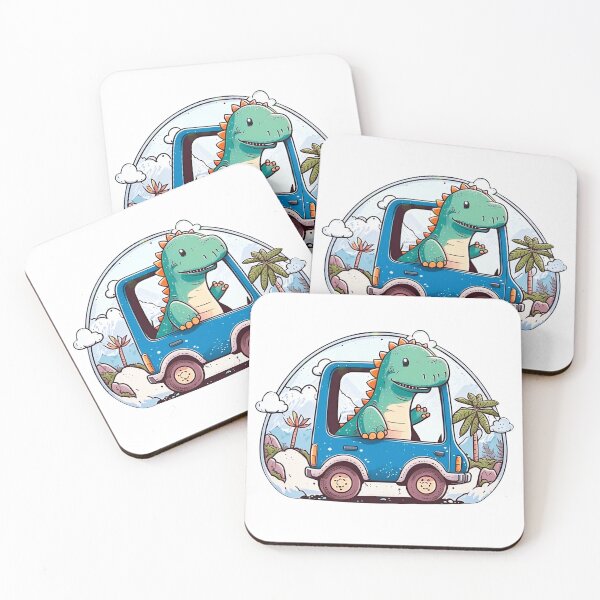 Item preview, Cute Baby Dino Car Driver designed and sold by ILIA ILO.