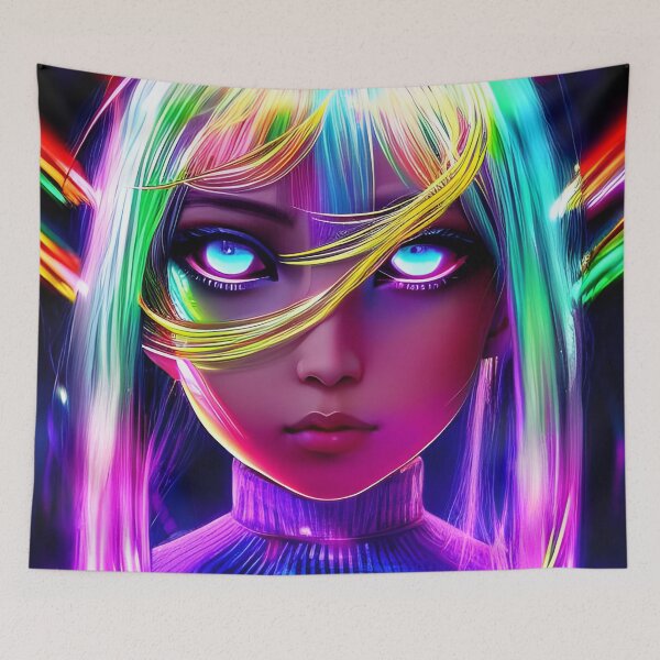 Item preview, Beautiful Glowing Blonde Girl - Hologram designed and sold by Dalive.