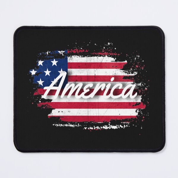 Item preview, America with an American flag background designed and sold by AmericaFreedom.