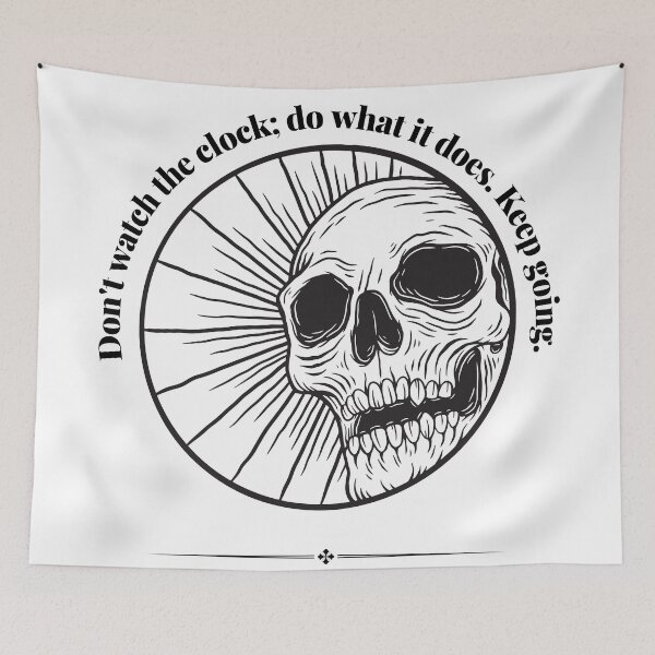 Item preview, Skull motivational quote designed and sold by Nikolay Penkov.