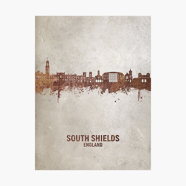 Item preview, South Shields England Skyline designed and sold by ArtPrints.