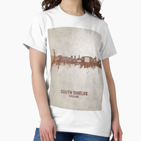 Item preview, South Shields England Skyline designed and sold by ArtPrints.