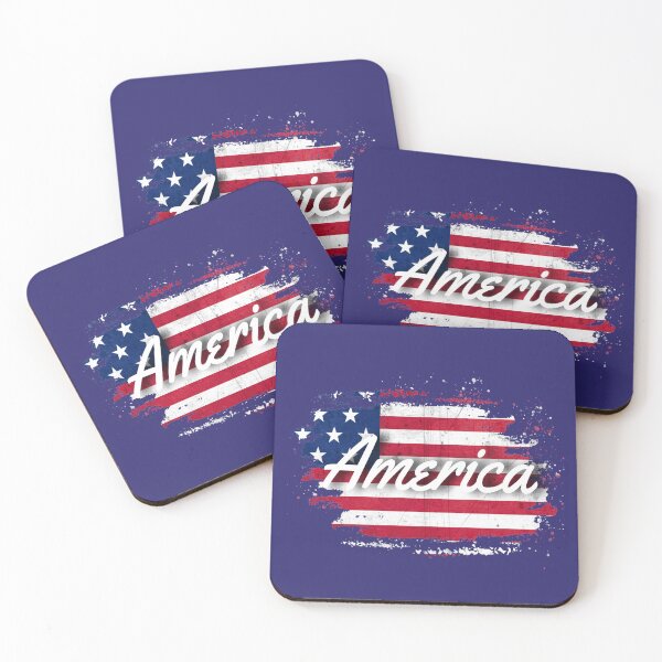 Item preview, America with an American flag background designed and sold by AmericaFreedom.