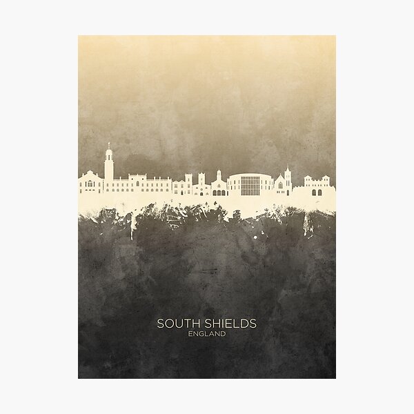 Item preview, South Shields England Skyline designed and sold by ArtPrints.
