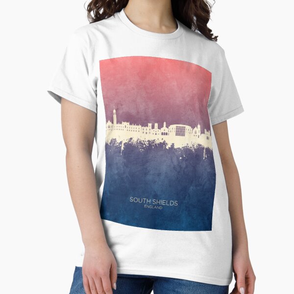 Item preview, South Shields England Skyline designed and sold by ArtPrints.