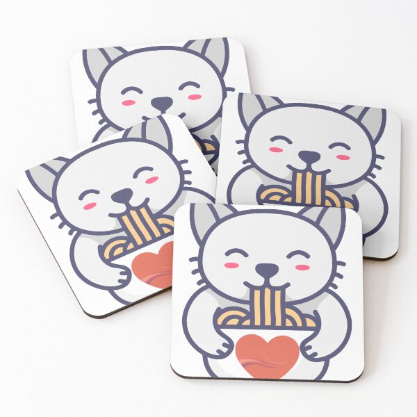 Item preview, Cat Eating Spaghetti and ramen designed and sold by New-Look0.