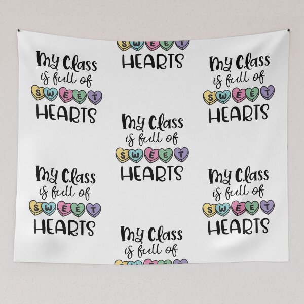 Item preview, Teacher Valentines Day - My Class Is Full Of Sweethearts T-Shirt designed and sold by zedbubblez.