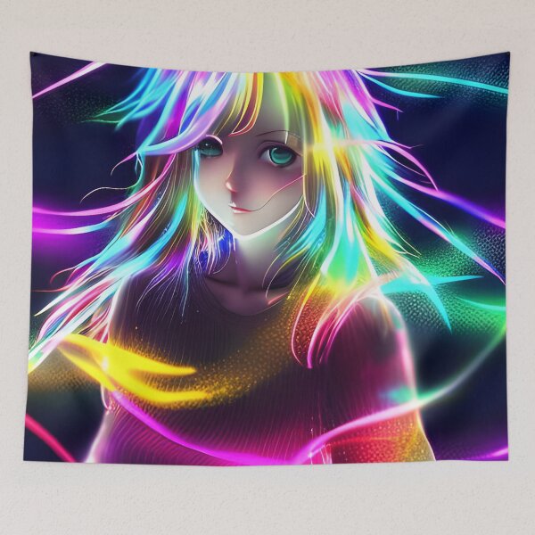 Item preview, Dancing Anime Girl - Hologram Style designed and sold by Dalive.