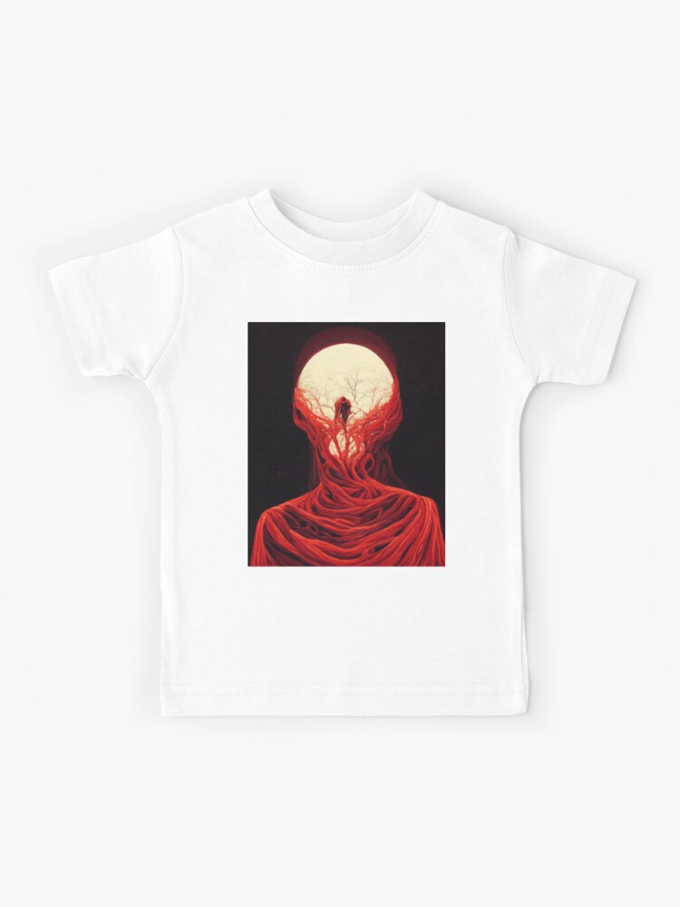 A red figure trapped in red vines, choking life out of existence Kids  T-Shirt for Sale by polo-polo