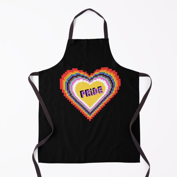 Item preview, New progress pride flag retro heart pixelated design  designed and sold by RecStore.