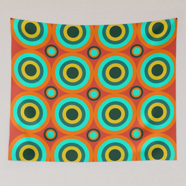 Item preview, retro mid century abstract pattern designed and sold by pauloneill-art.