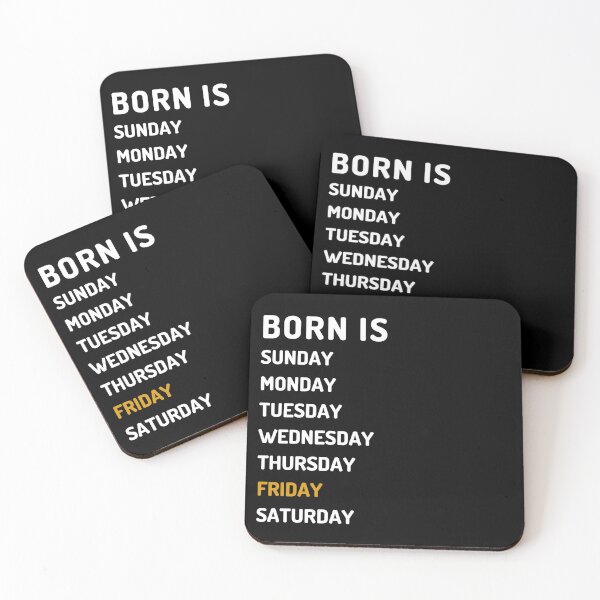 Item preview, born is friday white designed and sold by Micapox.