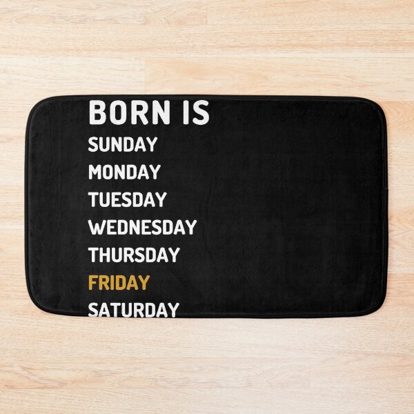 Item preview, born is friday white designed and sold by Micapox.