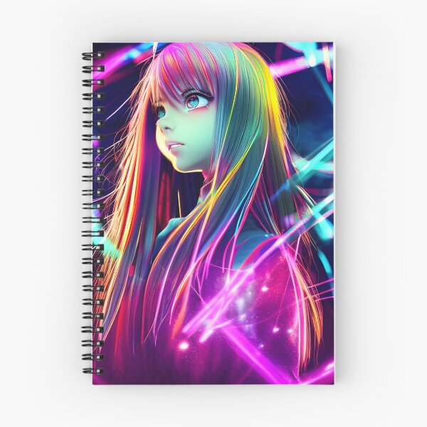 Item preview, Anime Girl Portrait - Hologram Style designed and sold by Dalive.