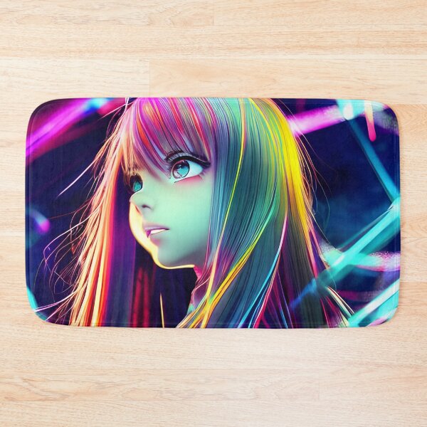 Item preview, Anime Girl Portrait - Hologram Style designed and sold by Dalive.