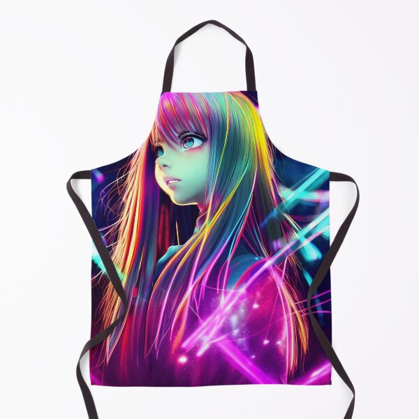 Item preview, Anime Girl Portrait - Hologram Style designed and sold by Dalive.