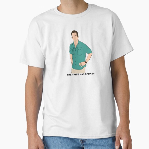 Vista previa del artículo con la obra «Jeff Probst, el superviviente de la CBS: La tribu ha hablado», diseñado y vendido por survivorcam.