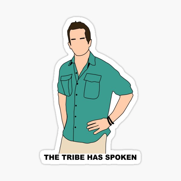 Vista previa del artículo con la obra «Jeff Probst, el superviviente de la CBS: La tribu ha hablado», diseñado y vendido por survivorcam.