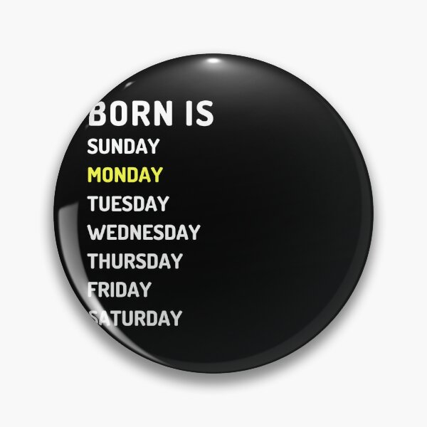 Item preview, Born is monday white designed and sold by Micapox.