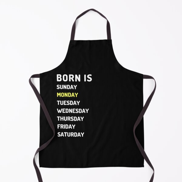 Item preview, Born is monday white designed and sold by Micapox.