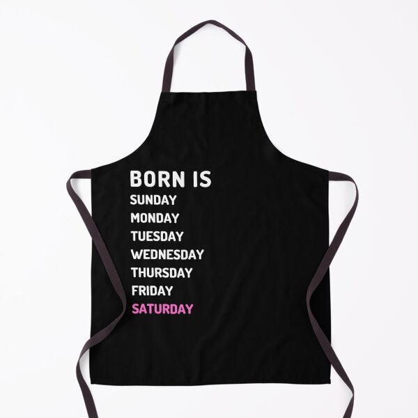 Item preview, Born is saturday white designed and sold by Micapox.