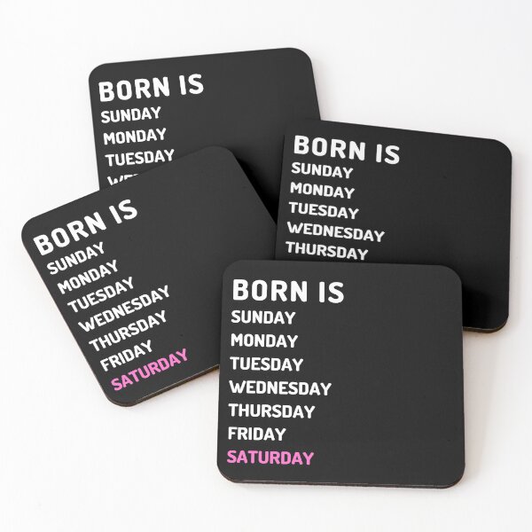 Item preview, Born is saturday white designed and sold by Micapox.