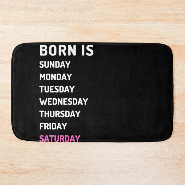 Item preview, Born is saturday white designed and sold by Micapox.