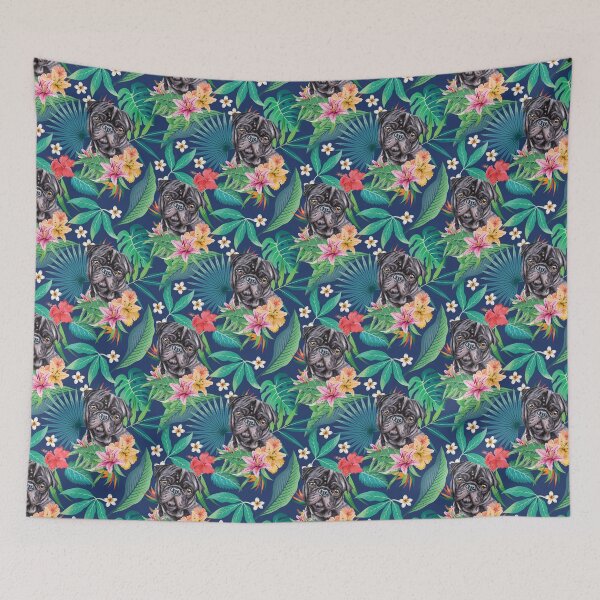 Item preview, Tropical Black Pug 1 designed and sold by lulupetart.