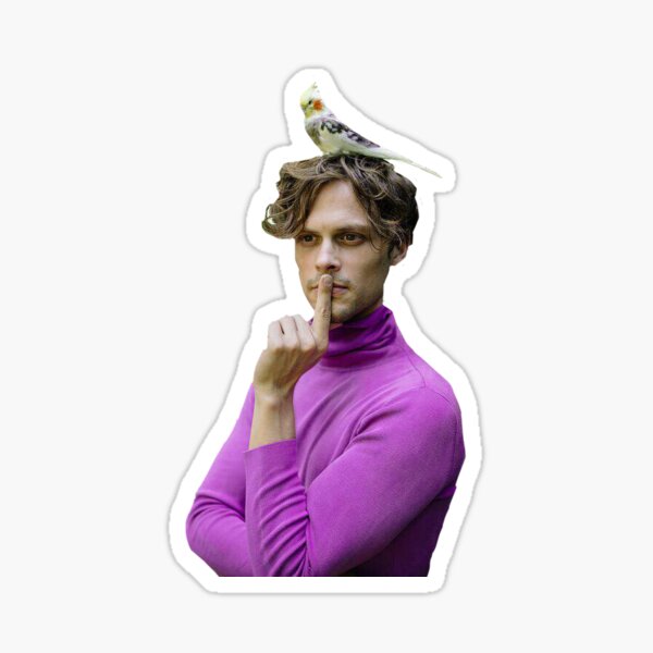 Matthew Gray Gubler Bird Sticker