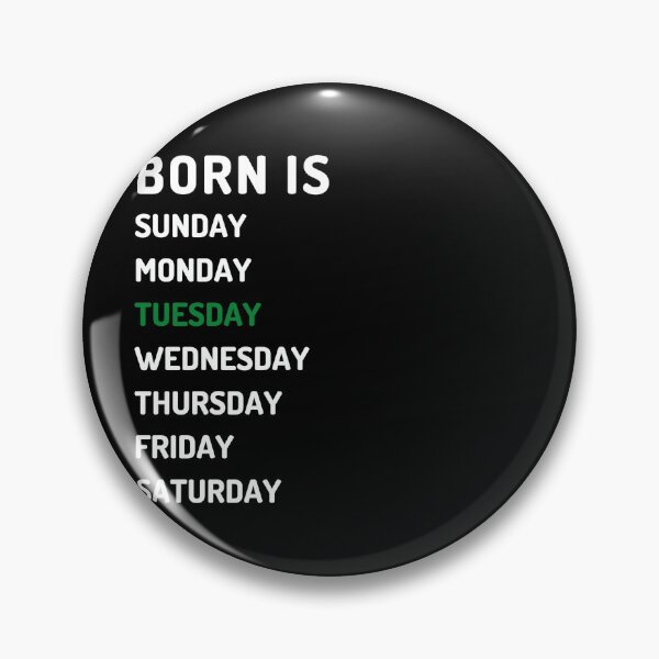 Item preview, born is tuesday white designed and sold by Micapox.