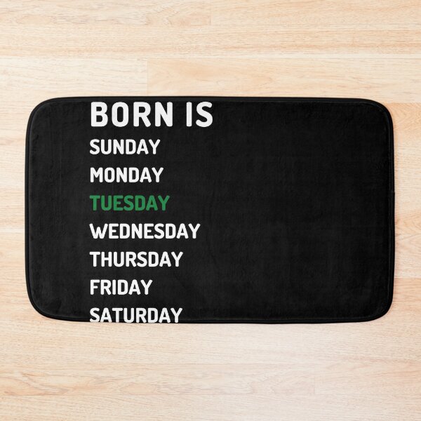 Item preview, born is tuesday white designed and sold by Micapox.