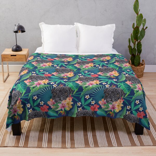 Item preview, Tropical Black Pug 3 designed and sold by lulupetart.