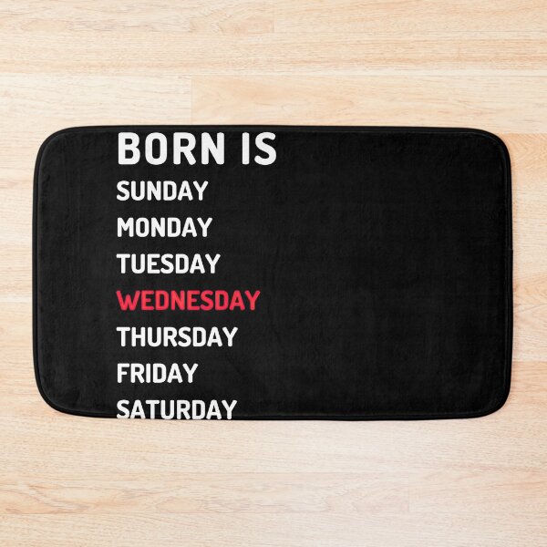 Item preview, Born is wednesday white designed and sold by Micapox.