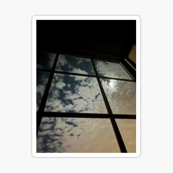 Night clouds, clouds, night, sky, background, blue, weather, nature, cloudy, white, high, heaven, clouded, peaceful, view Sticker