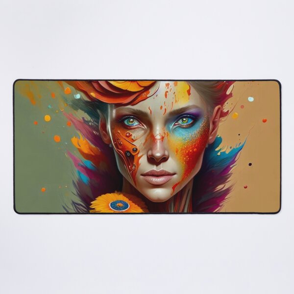 Item preview, Abstract Colorful Woman Portrait designed and sold by artmanikin.